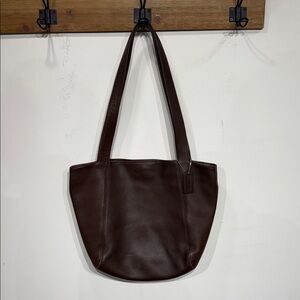 Coach Chocolate Brown Leather Shoulder Bag